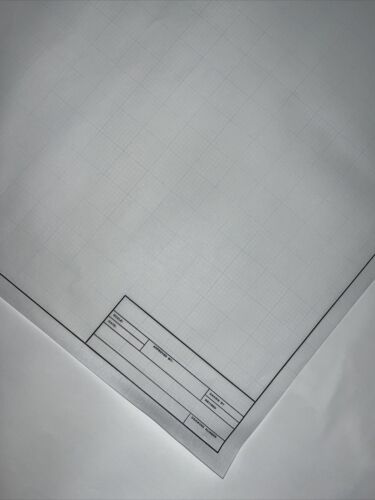 CLEARPRINT 1000H  18 X 24 VELUM WITH PREPRINTED  TITEL BLOCK NEW 20 SHEETS - Picture 1 of 2