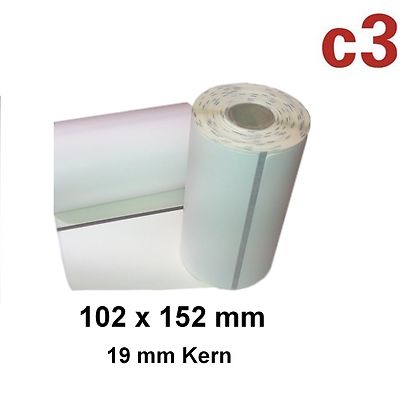 102x152mm ThermoEtiketten Zebra QLn420, QL420 Plus, P4Tn  RP4T / 3003074  