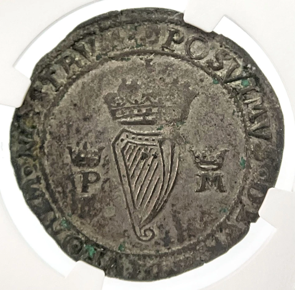 1557 SILVER IRELAND GROAT MARY & PHILIP COIN NGC XF 45 S-6501 TOWER MINT RARE - Image 2 of 4