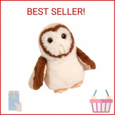 Douglas Rafter Barn Owl Plush Stuffed Animal - 8 Inches Tall