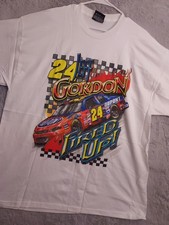Vintage Jeff Gordon Shirt Mens Large Double Sided Graphic Nascar Chase 2001 Y2K
