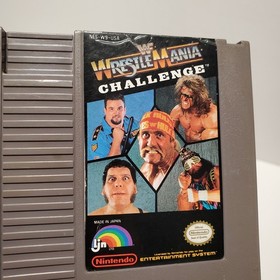 Lotto 4 giochi Nintendo NES Wrestlemania Challenge, Pro Wrestling, Knight Rider, RC