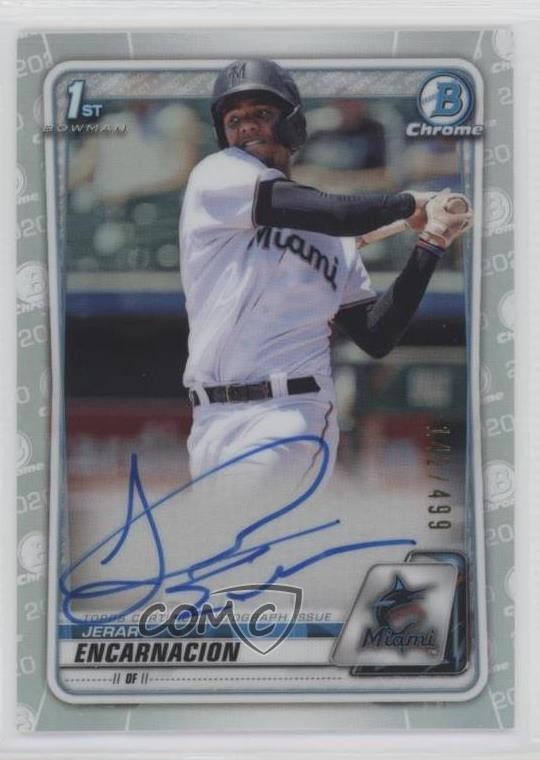2020 Bowman Chrome Prospects Refractor /499 Jerar Encarnacion #CPA-JE Auto 1k7b