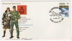1971 FDC Australia - 50th Anniversary RAAF - 6 Cent Stamp - Pearce, WA