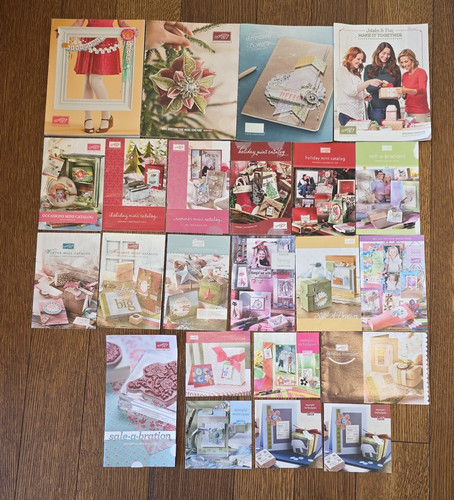 QTY 23 Stampin' Up Catalog/Idea Arts & Crafts Books Booklets Techniques LOT