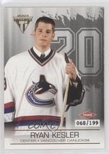2003 Pacific Private Stock Titanium Hobby Jersey Number 68/199 Ryan Kesler g0y