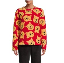 Disney - Winnie The Pooh Women's Sleepwear 2PC Plush Pajama Set - 2X 18W-2OW 