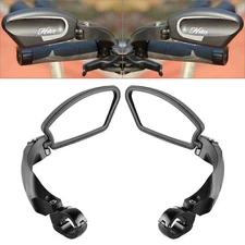 Hafny Handlebar Adjustable Bike Stainless Steel Mirror / Safe Rearview Mirror hs