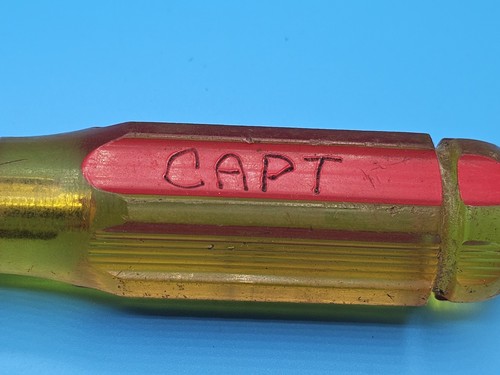 Vintage Stanley 64-886 Flat Screwdriver - BENT TIP, INSCRIBED "CAPT" - Afbeelding 5 van 5