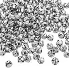 150 PCS Silver Bells, Jingle Bells Bulk, Craft Small Bell Mini Bell for DIY Chri