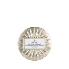 Blond Tabac Mini Tin Candle 4 oz Coconut Wax Clean Burning USA Made