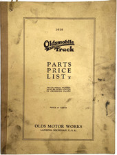 1919 Oldsmobile Economy Truck Antique Automobile Car Parts List Olds Motor Works