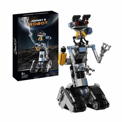 370 Pieces Johnny 5 Robot Building Set, Johnny Five Robot Model Toys,