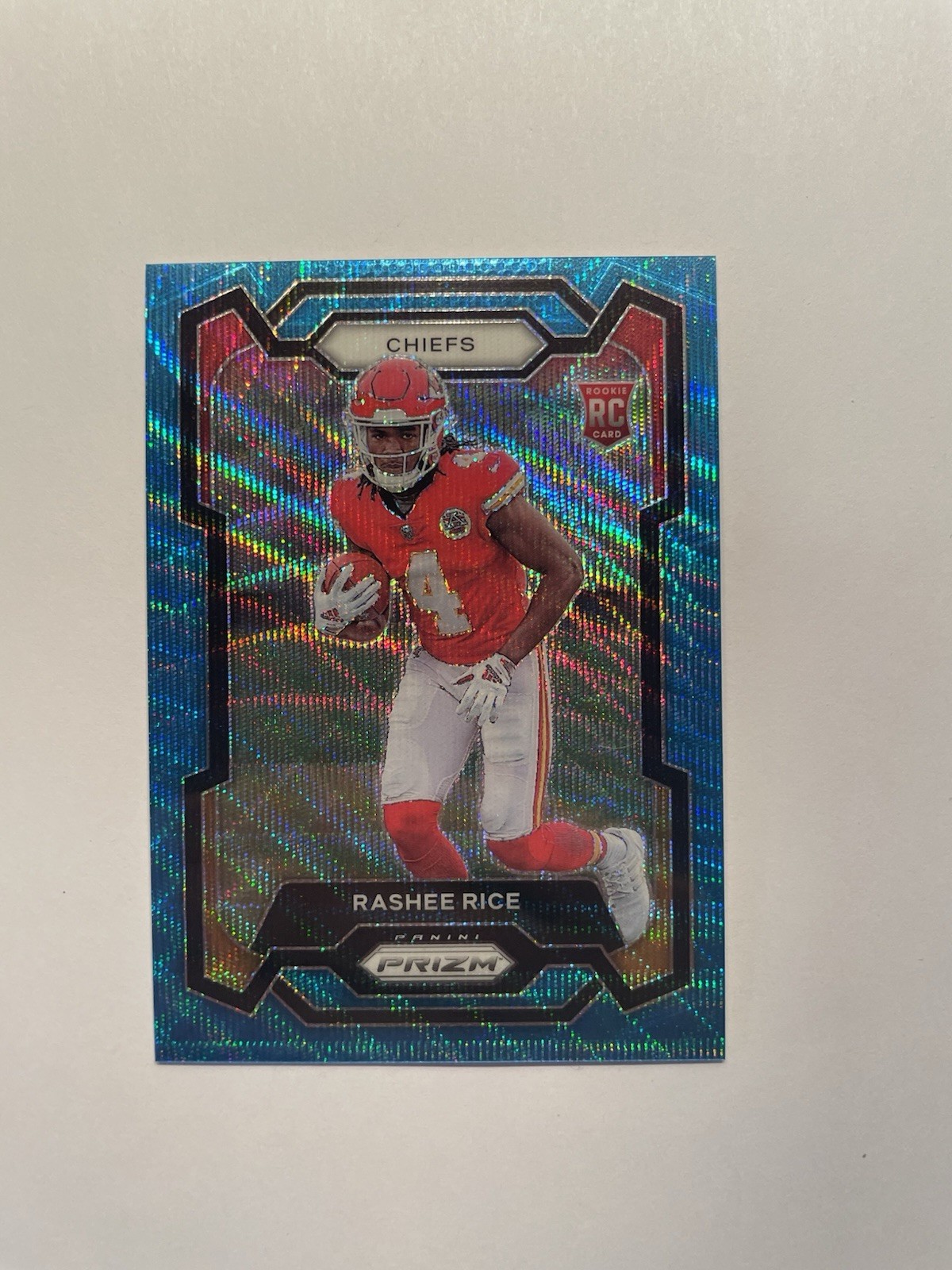 2023 Panini Prizm - Rookies - Rashee Rice #350 - Blue Wave Prizm /199 (RC)