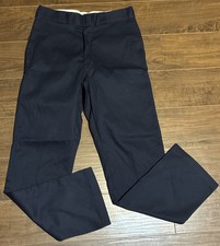 Dickies 874 Original Fit Flex Dark Blue Work Pants Size Waist 34 Length 34 EUC