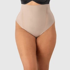 Maidenform Women's Modern Sculpts Ultra Firm Thong SES200 - Evening Blush M