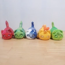 5 Aphmau Meemeows Lot 6" Cat Plush Turtle Celestial Rainbow Ruby Emerald Unicorn