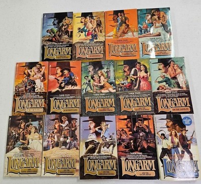 Longarm Series by Tabor Evans Lot of 14 Vintage Adult Western Books Romance
