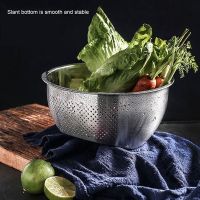 26.0CM Drain Basket Rice Sieve Thickened Vegetable Washing Drainer Kitchen House