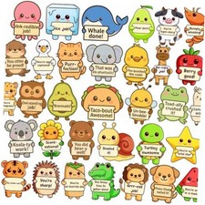 PCS Punny Teacher Stickers for Kids Classroom by - Motivational 800