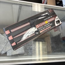 3 In 1 Interchangeable Digital Ceramic Curling Wand Set