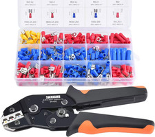 Wire Crimping Tool Kit AWG 23-13 with 280 PCS Insulated Wire Electrical Connecto