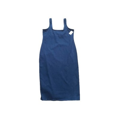 Good American Denim Tank Dress Plus Size 6 (22-24) Chambray Sculpting Midi  | eBay