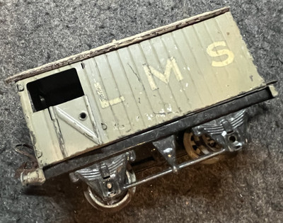 VINTAGE HORNBY TRAIN SPUR O LMS WAGEN FAIR / GUTER ZUSTAND FÜR DAS ALTER