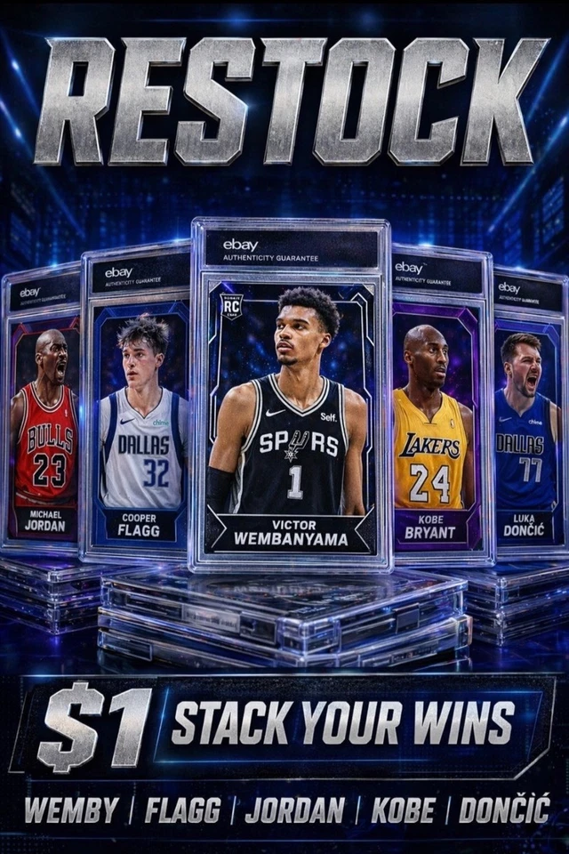 LEGENDS & STARS 🏆 Wemby, Flagg, Jordan, Kobe & MORE — SINGLES $1 Starts