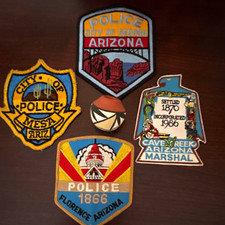 lot of 4 Arizona patches: Florence, Mesa, Sedona and Cave Creek
