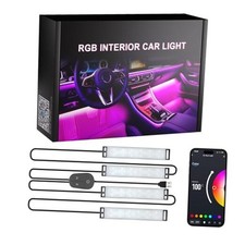 Car LED Lights Interior, RGB Ambient APP Box Control 2-Lines USB Port