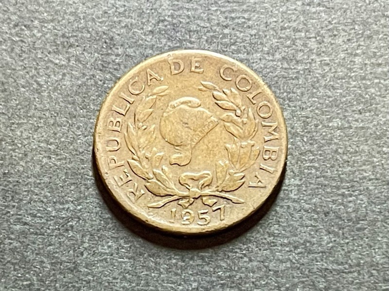 Colombia 🇨🇴 5 centavos • 1957 - KM#206 - 21mm Combined Shipping!