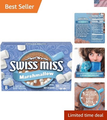Comforting 8 Count Chocolate Hot Cocoa Packets with Mini Marshmallows, 11.04 oz