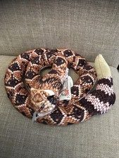 Folkmanis Diamondback Rattlesnake Snake Puppet Plush Rattler Tail Rattle