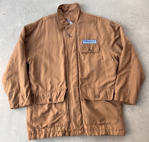 Disneyland Resort Jacket Medium Employee Cast Member Brown Chore Coat FLAWS