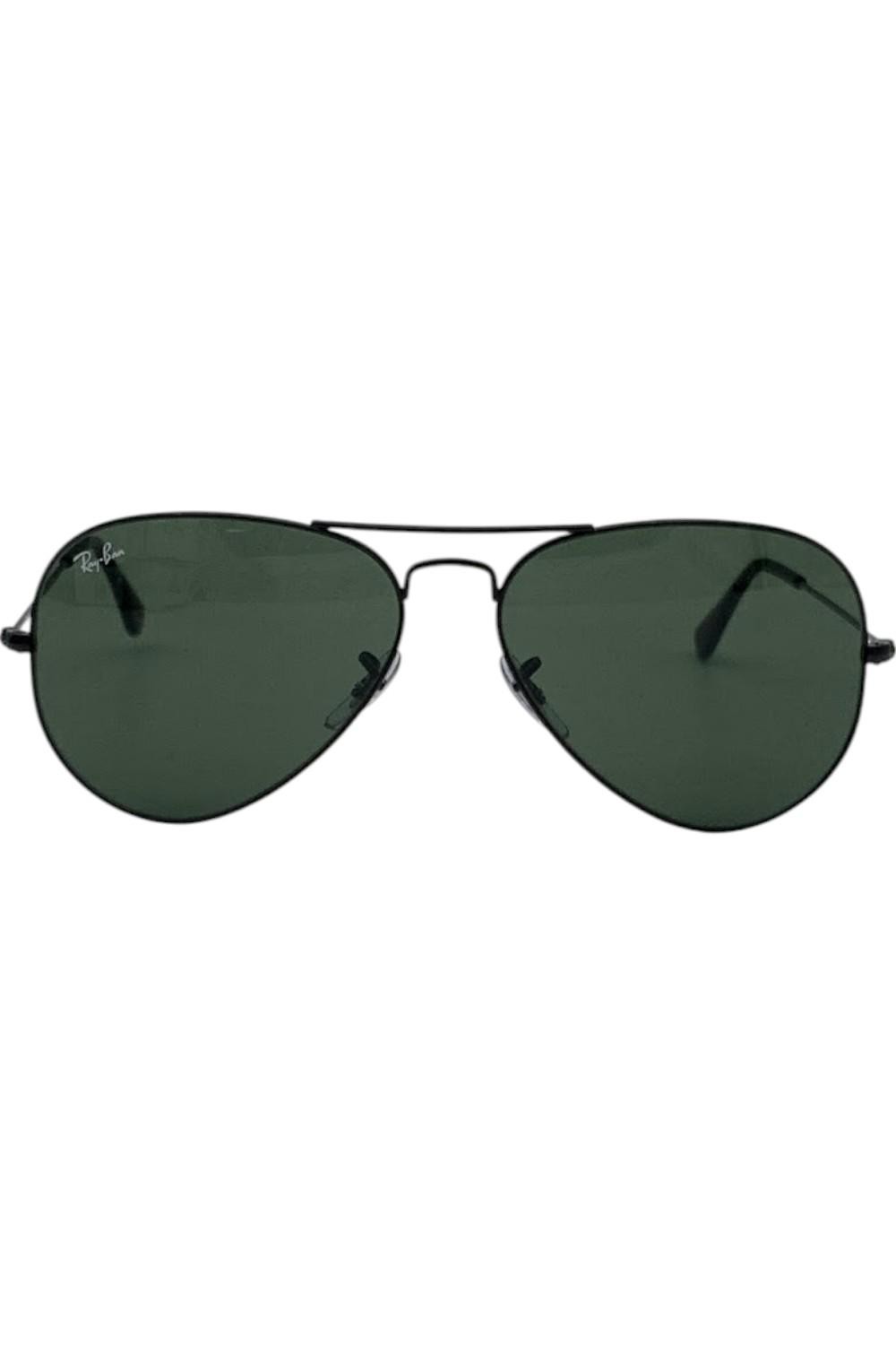 Классические солнцезащитные очки-авиаторы Ray-Ban RB3025 Унисекс ЧерныйG-15 Зеленый 16590₽