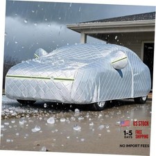 Hail Protector Car Cover, 7 Layers Thickened Sedan-Length 178" - 185" Silver