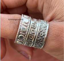 Sterling Silver Band Rings, Stacking Ring, Handmade Rings, Set Of 3 RingAll Size