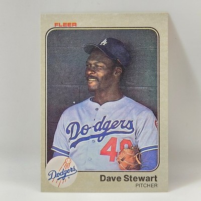 Dave Stewart Dodgers 1983 Fleer #222 Baseball Card