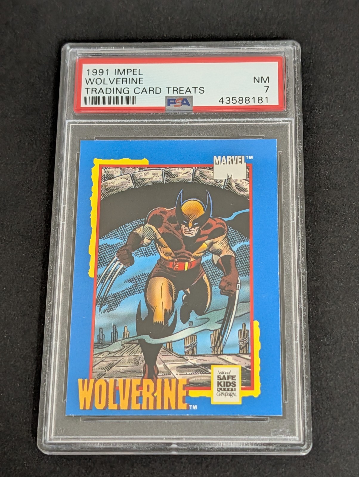 1991 Impel Wolverine Card Treats Trading Card Treats PSA 7 view 1