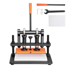 Máquina de corte de cuero, troqueladora manual de placa de estampado de 11 x 5,5 pulgadas, 0,47 pulgadas