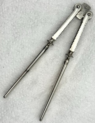 Versilberter Wende-Nussknacker vor 1930 - Made in USA für französischen Markt