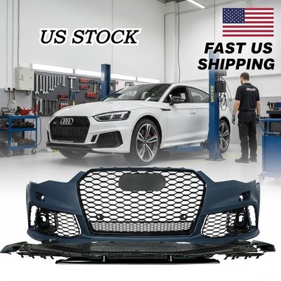For Audi A6 S6 C7.5 2016-2018 RS6 Style Front Bumper Bodykit With Grille