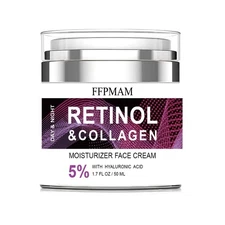 Retinol Cream for Face Anti Aging: Wrinkle Cream for Face Neck with Collagen Hya