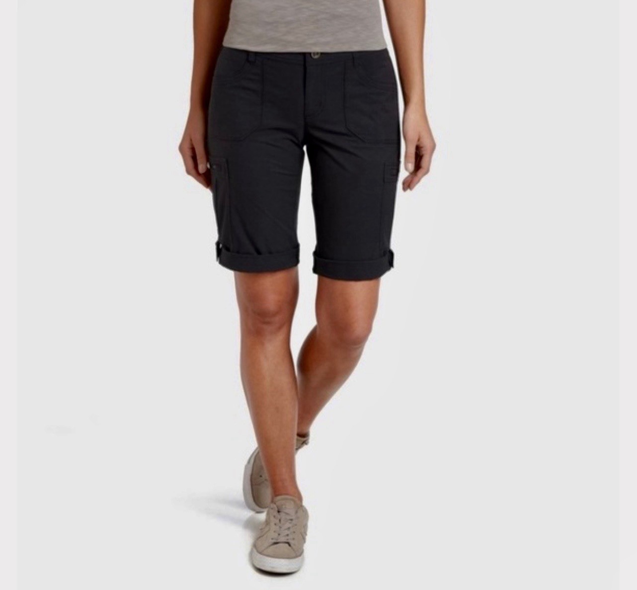 Pantalones Cortos Kuhl Horizon 11" Cuervo Negro Convertible Bermudas Carga Senderismo Pantalones Cortos 0