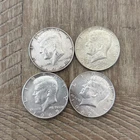 4-Kennedy Half Dollar Lot 40% Silver