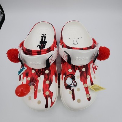 Crocs IT Movie All-Terrain Clog Horror Pack Pennywise Mens 9‎ /Womens 11 NEW Crocs IT Movie All-Terrain Clog Horror Pack Pennywise Mens 9  main image 2