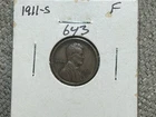 Fine 1911-S Lincoln Cent