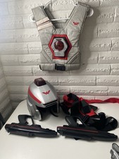 1986 Lazer Tag Starlyte Pro Worlds Wonder Lot Helmet vest guns halloween costume