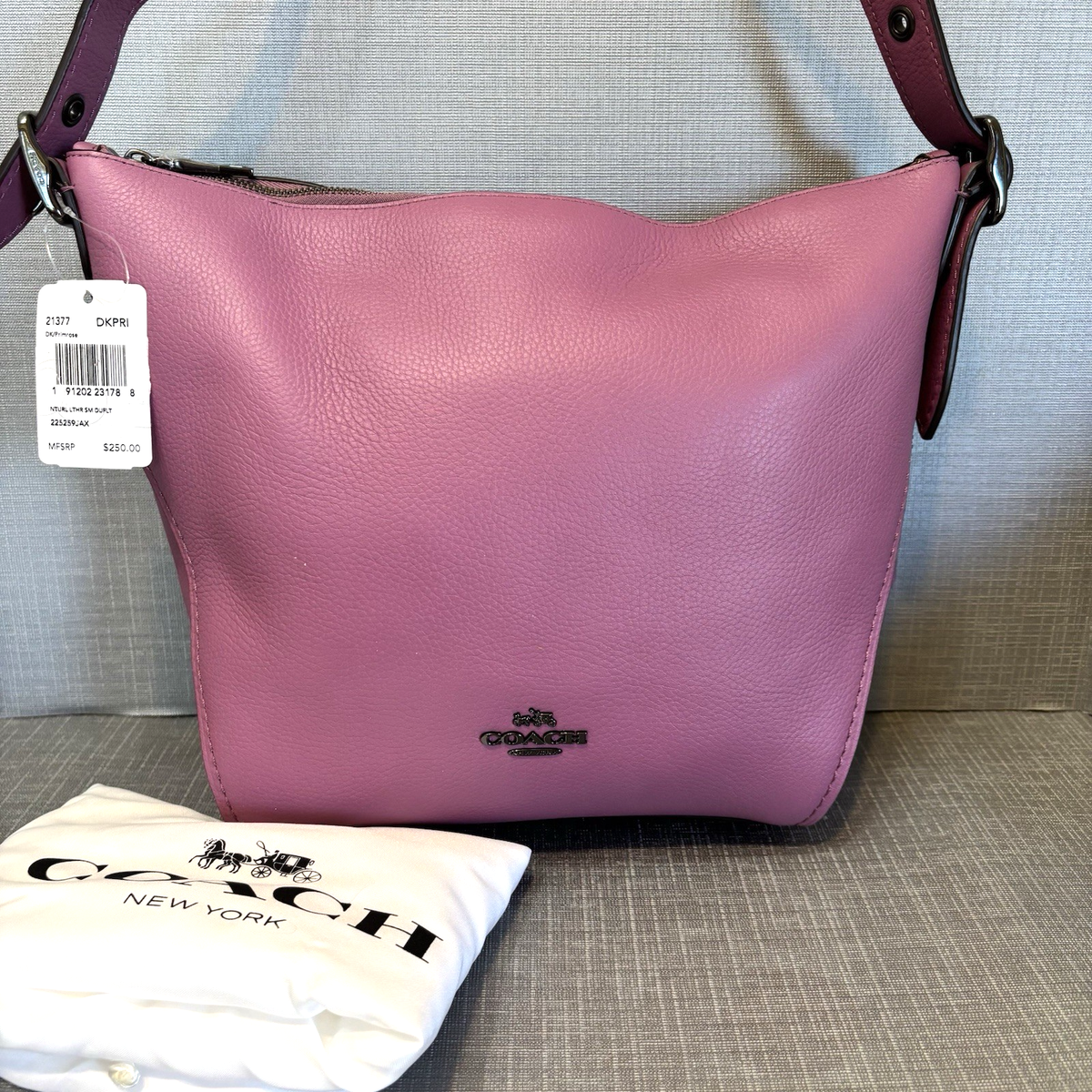 COACH Small Dufflette Duffle Hobo Bag Crossbody PRIMROSE 21377 NEW